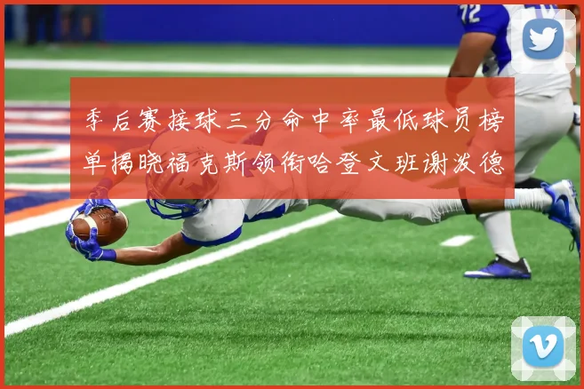 季后赛接球三分命中率最低球员榜单揭晓福克斯领衔哈登文班谢泼德紧随其后